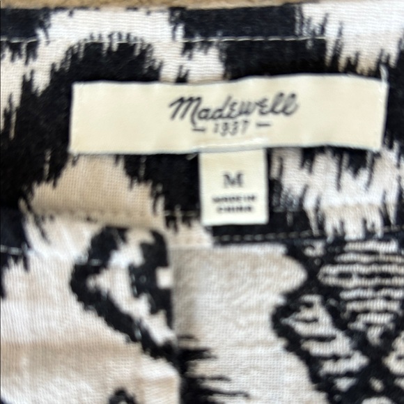 Madewell Monochromatic Geometric Women's Tunic Dress - Picture 3 of 5